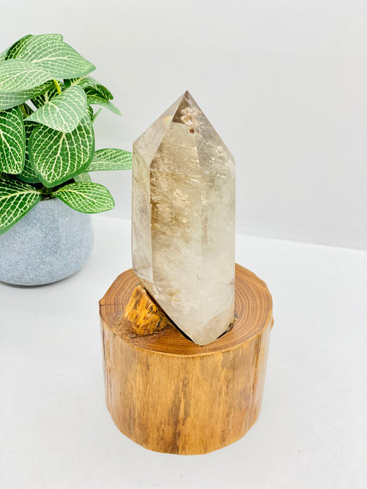 Smokey Quartz Tower on stand