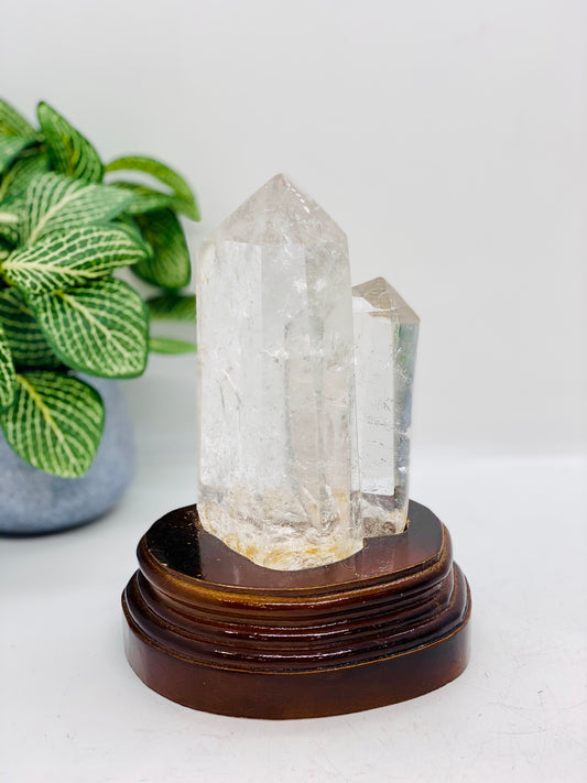 Clear Quartz Twin Tower