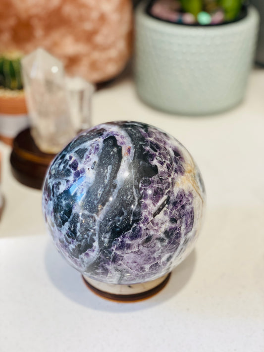 Purple Sphalerite Sphere